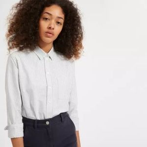Everlane oxford striped button up